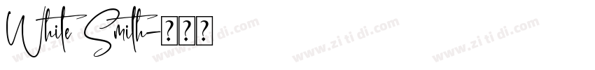 White Smith字体转换